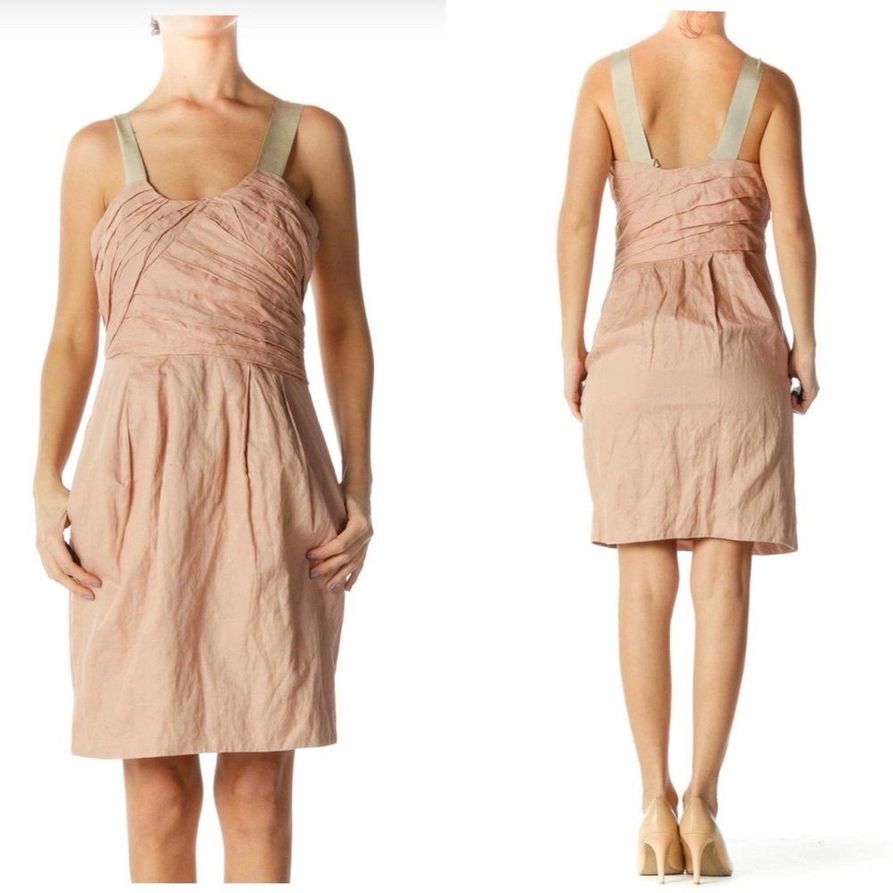J.Crew Blush Pink Crinkled Cotton Vivette Dress 4 - Picture 1 of 10